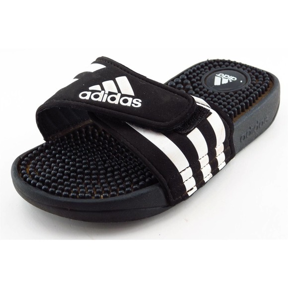 adidas Black‎ Synthetic Sandals Toddler Sz 11 - Picture 1 of 6